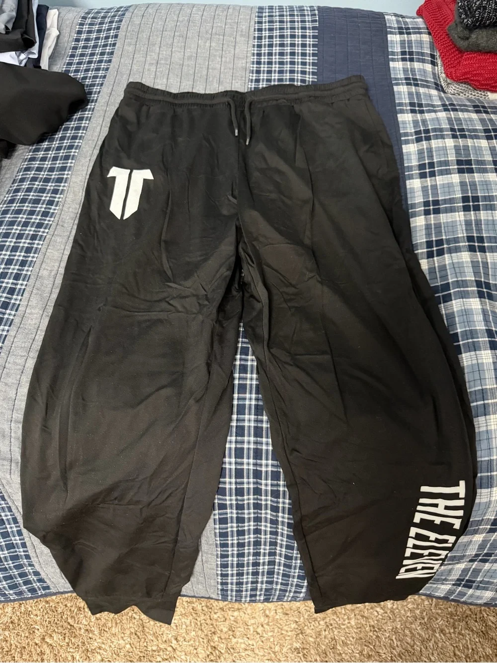 Black Men's Joggers with White The Arch Logo